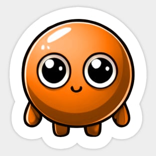 CUTE ORANGE PEA (ERVILHA LARANJA FOFA) Sticker